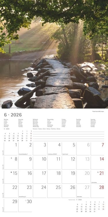 Produktbild: Wege 2026 - Broschürenkalender 30x30 cm (30x60 geöffnet) - Kalender mit Platz für Notizen - Paths - Bildkalender - Wandplaner - Naturkalender