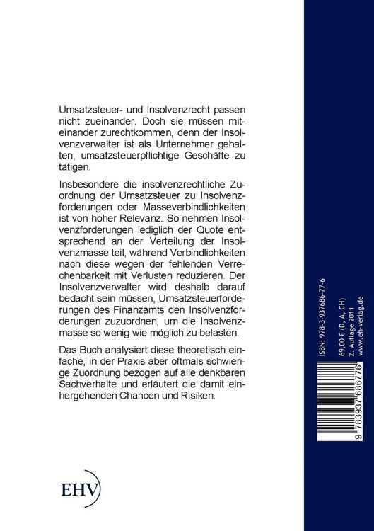 Produktbild: Umsatzsteuer in der Insolvenz