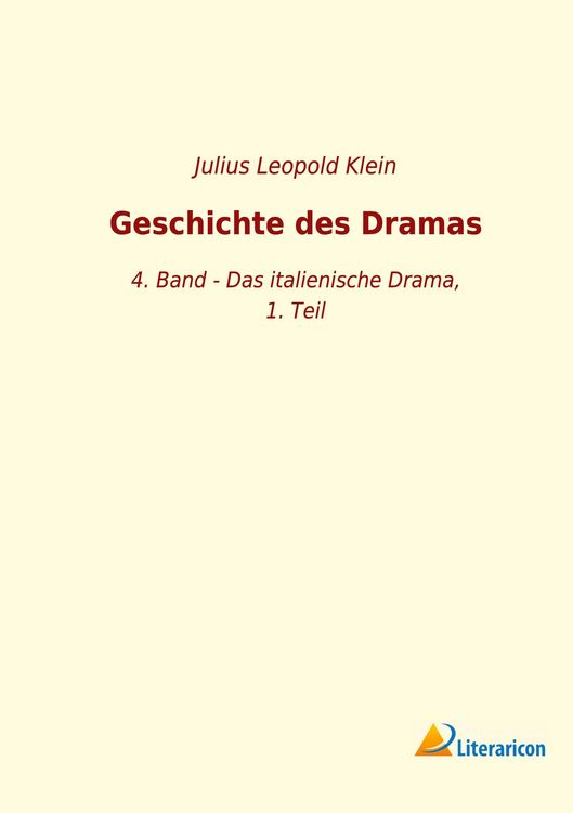 Produktbild: Geschichte des Dramas