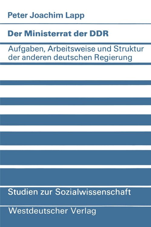 Produktbild: Der Ministerrat der DDR