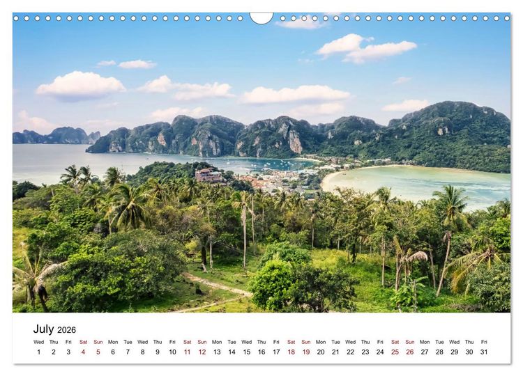 Produktbild: Destination Thailand (Wall Calendar 2026 DIN A3 landscape), CALVENDO 12 Month Wall Calendar