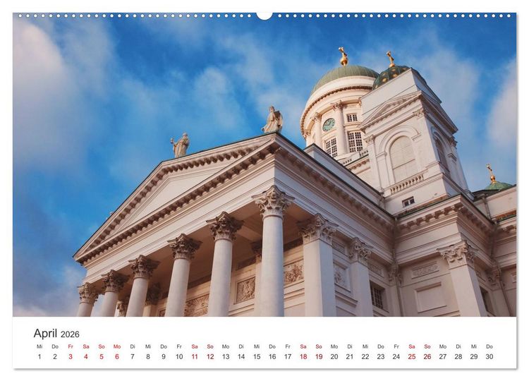 Produktbild: Helsinki - Eine wundersch&ouml;ne Reise in die finnische Hauptstadt. (Wandkalender 2026 DIN A2 quer), CALVENDO Monatskalender