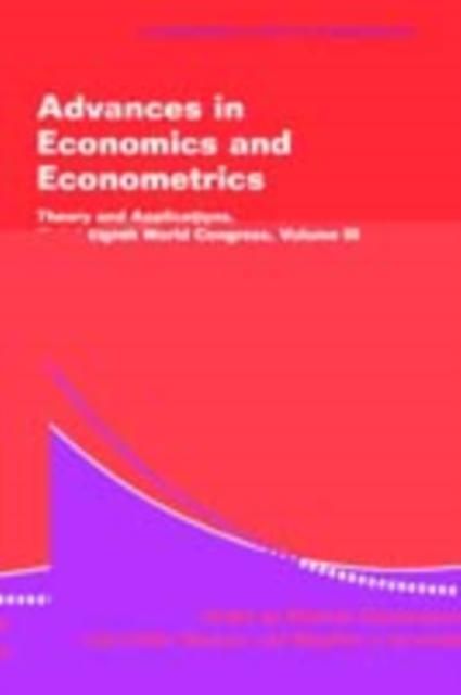 Produktbild: Advances in Economics and Econometrics: Volume 3