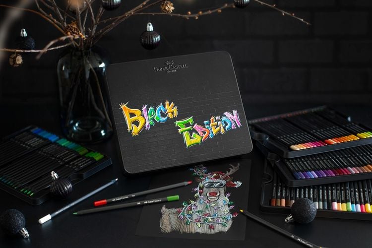 Produktbild: Faber-Castell Buntstifte Black Edition 100er Metalletui