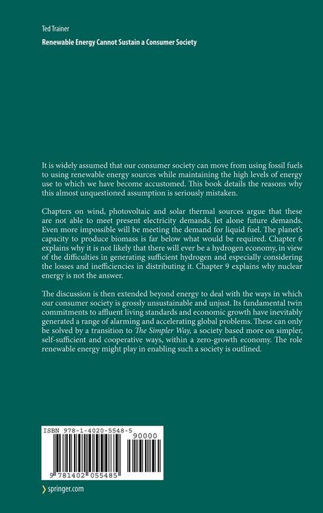 Produktbild: Renewable Energy Cannot Sustain a Consumer Society