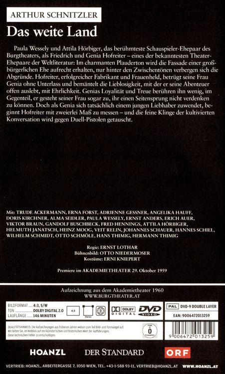 Produktbild: Das weite Land (Arthur Schnitzler)
