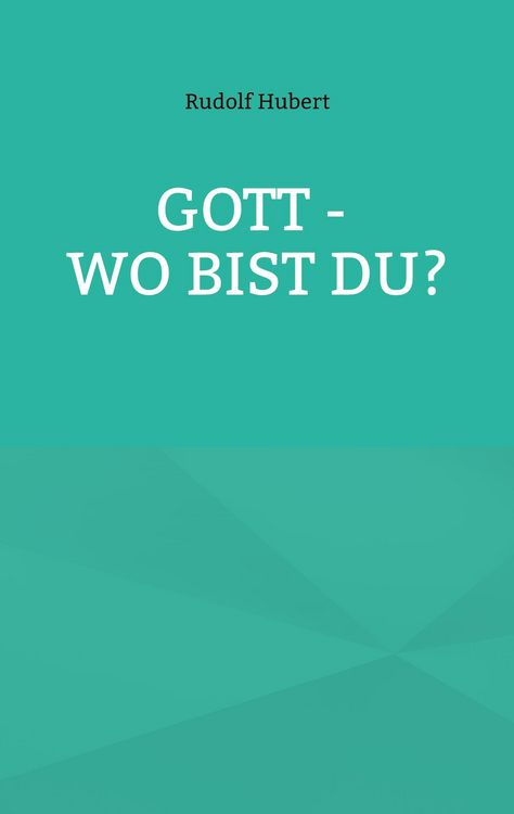 Produktbild: Gott - wo bist du?
