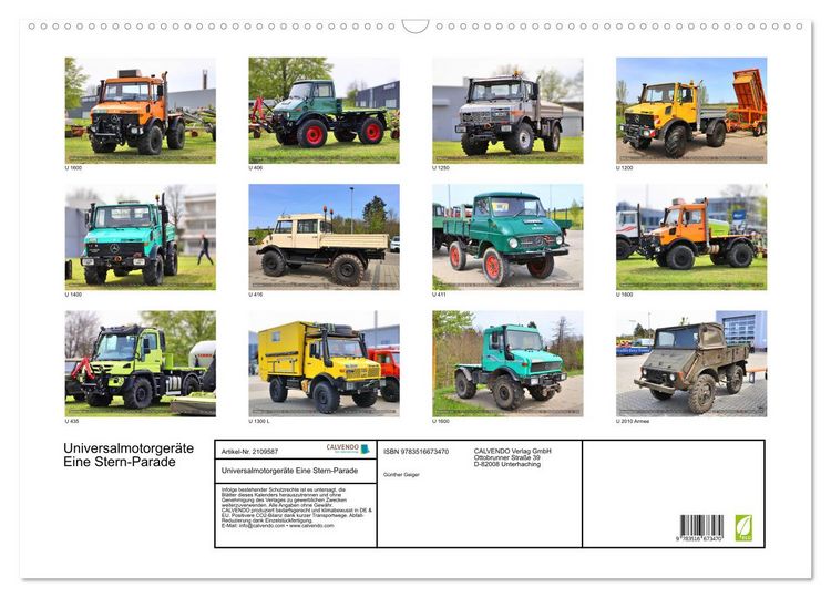 Produktbild: Universalmotorger&auml;te Eine Stern-Parade (Wandkalender 2026 DIN A2 quer), CALVENDO Monatskalender