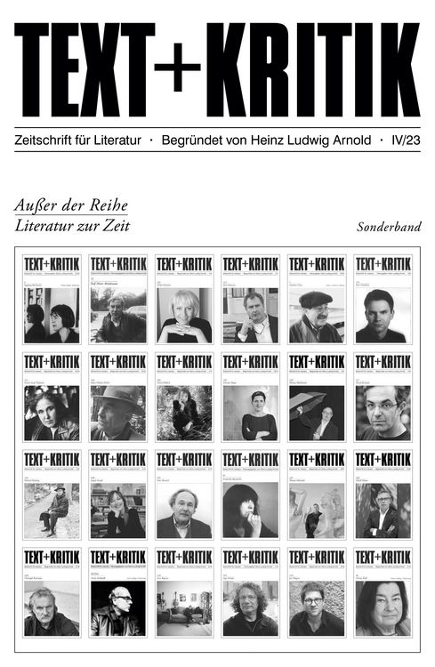 Produktbild: TEXT + KRITIK Sonderband - Au&szlig;er der Reihe