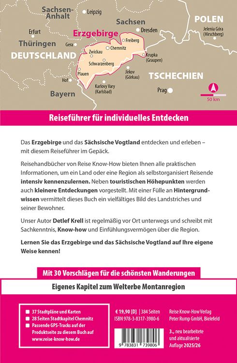 Produktbild: Reise Know-How Reisef&uuml;hrer Erzgebirge und S&auml;chsisches Vogtland