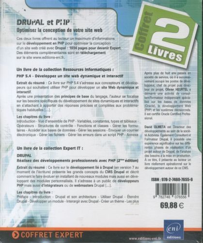 Produktbild: Drupal et PHP : optimisez la conception de votre site Web: 2 livres