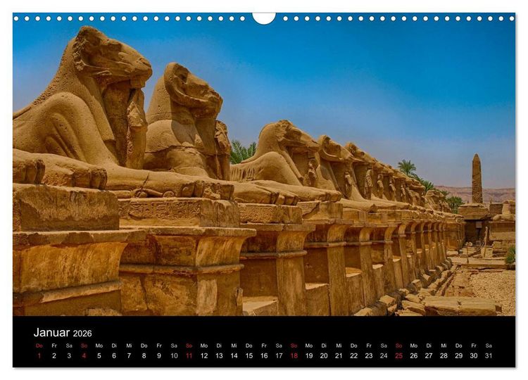 Produktbild: Luxor in Bildern - Auf den Spuren des antiken &Auml;gypten in Theben Ost und Theben West (Wandkalender 2026 DIN A3 quer), CALVENDO Monatskalender