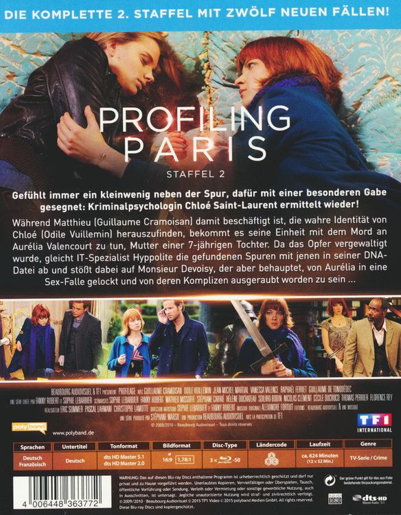 Produktbild: Profiling Paris - Staffel 2 [3 BRs]