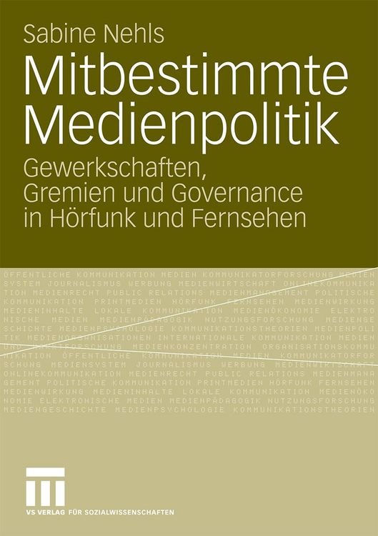Produktbild: Mitbestimmte Medienpolitik