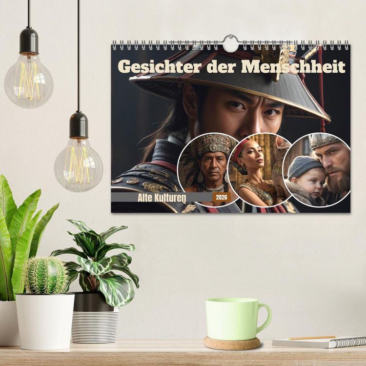 Produktbild: Gesichter der Menschheit (Wandkalender 2026 DIN A4 quer), CALVENDO Monatskalender