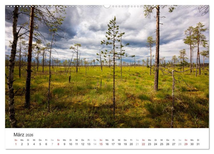 Produktbild: Russlands Norden 2026 (Wandkalender 2026 DIN A2 quer), CALVENDO Monatskalender