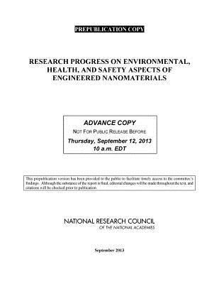 Produktbild: Research Progress on Environmental, Health, and Safety Aspects of Engineered Nanomaterials