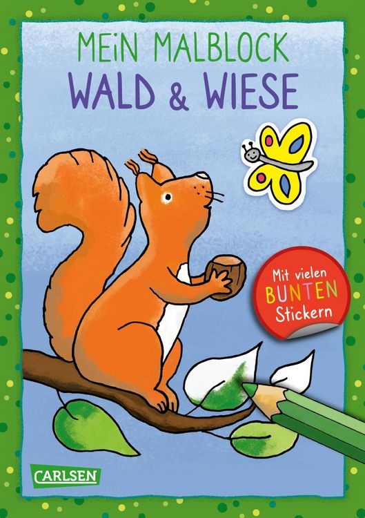 Produktbild: Mein Malblock: Wald und Wiese
