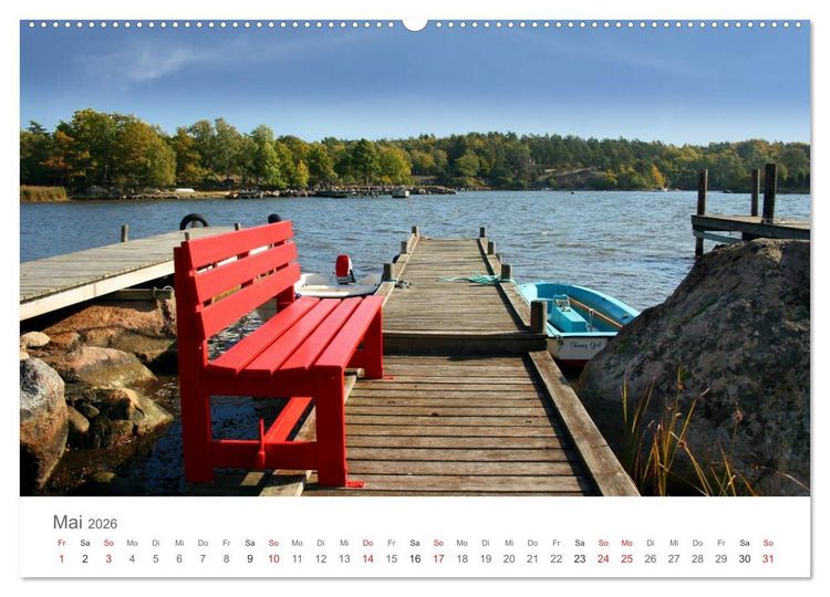 Produktbild: Meine Lieblingspl&auml;tze in S&uuml;dschweden (hochwertiger Premium Wandkalender 2026 DIN A2 quer), Kunstdruck in Hochglanz
