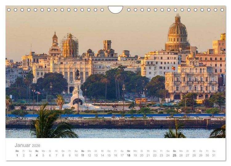 Produktbild: Cuba - Unter der Sonne der Karibik (Wandkalender 2026 DIN A4 quer), CALVENDO Monatskalender
