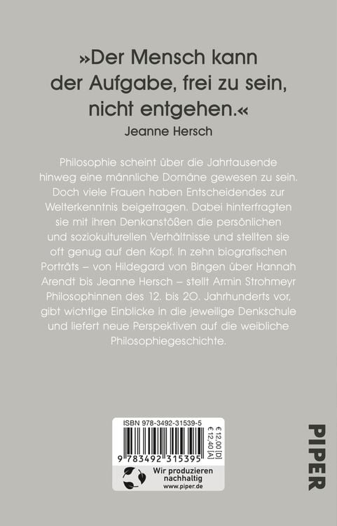 Produktbild: Große Philosophinnen