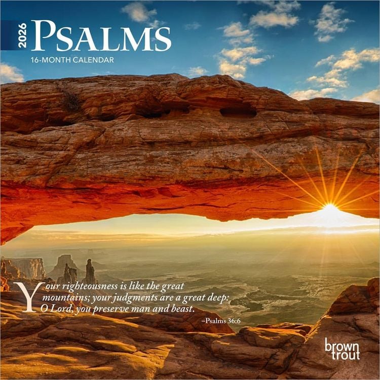 Produktbild: Psalms 2026 7 X 14 Inch (Hanging) Monthly Mini Wall Calendar