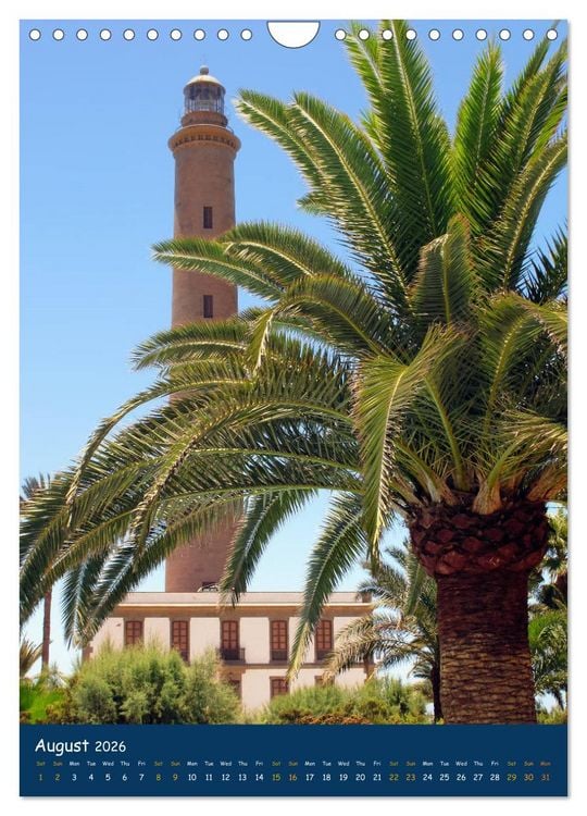 Produktbild: Gran Canaria - Holiday island for sun lovers (Wall Calendar 2026 DIN A4 portrait), CALVENDO 12 Month Wall Calendar