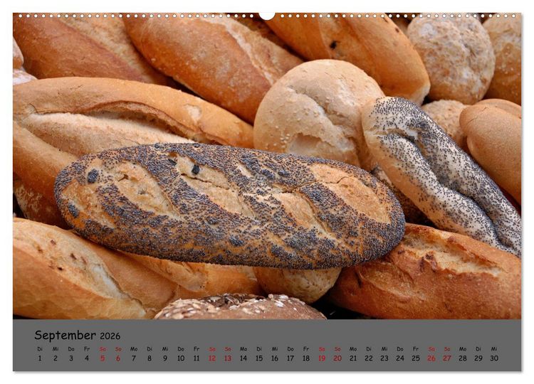 Produktbild: Mein Brotkalender (Wandkalender 2026 DIN A2 quer), CALVENDO Monatskalender