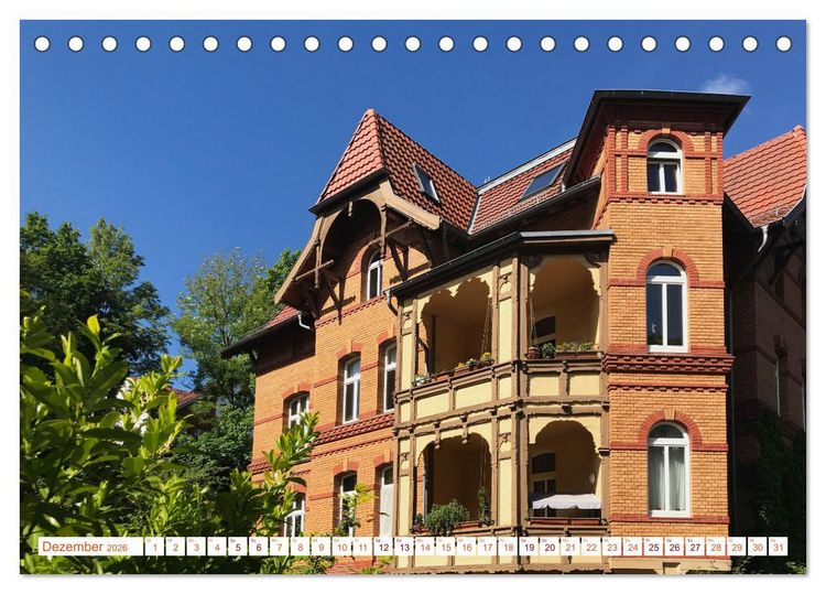 Produktbild: Eisenach Villen-Architektur Prachtst&uuml;cke (Tischkalender 2026 DIN A5 quer), CALVENDO Monatskalender