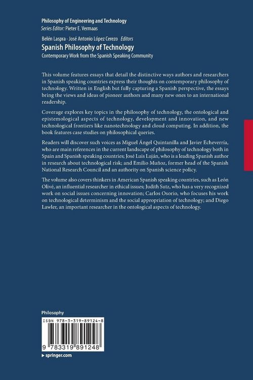 Produktbild: Spanish Philosophy of Technology