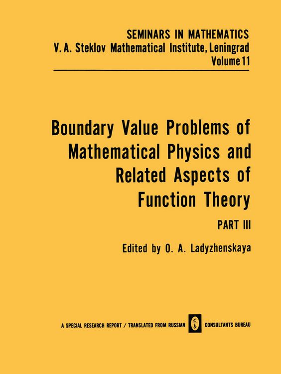 Produktbild: Boundary Value Problems of Mathematical Physics and Related Aspects of Function Theory