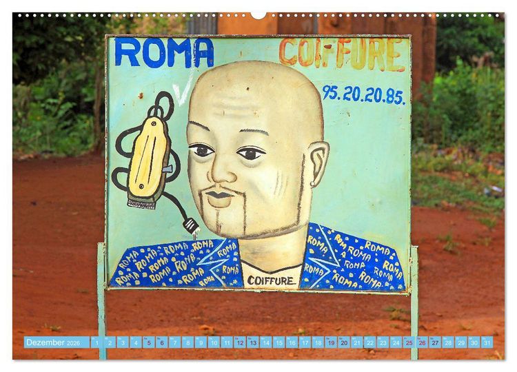 Produktbild: Barbershops in Afrika (Wandkalender 2026 DIN A2 quer), CALVENDO Monatskalender