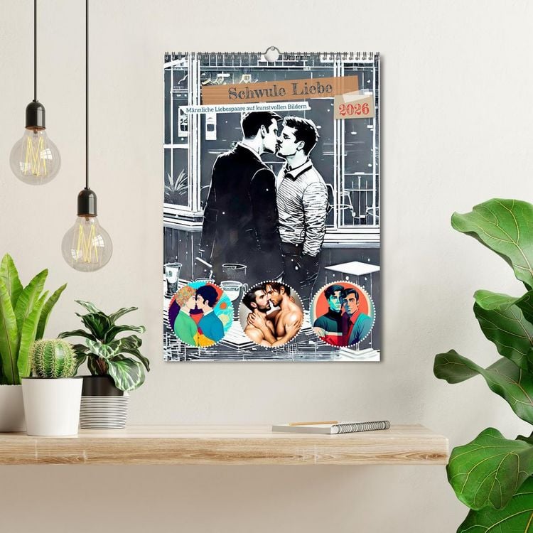 Produktbild: Schwule Liebe (Wandkalender 2026 DIN A3 hoch), CALVENDO Monatskalender