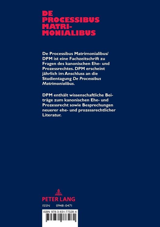 Produktbild: De processibus matrimonialibus
