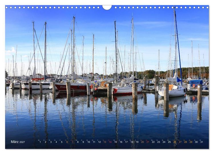 Produktbild: YACHTH&Auml;FEN AN DER OSTSEE (Wandkalender 2027 DIN A3 quer), CALVENDO Monatskalender