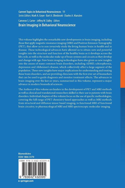 Produktbild: Brain Imaging in Behavioral Neuroscience