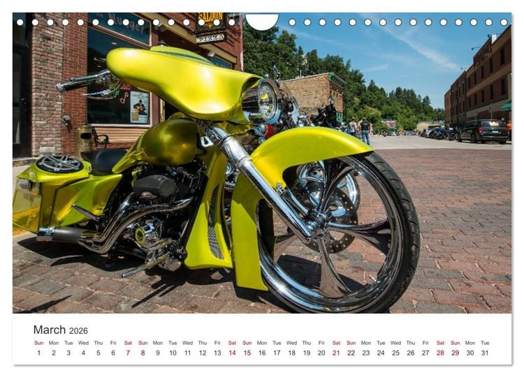 Produktbild: Sturgis - The most famous motorcycle rally in the world (Wall Calendar 2026 DIN A4 landscape), CALVENDO 12 Month Wall Calendar