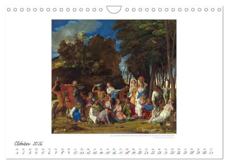 Produktbild: Party Time - Das Fest in der Kunst Kunstkalender (Wandkalender 2026 DIN A4 quer), CALVENDO Monatskalender