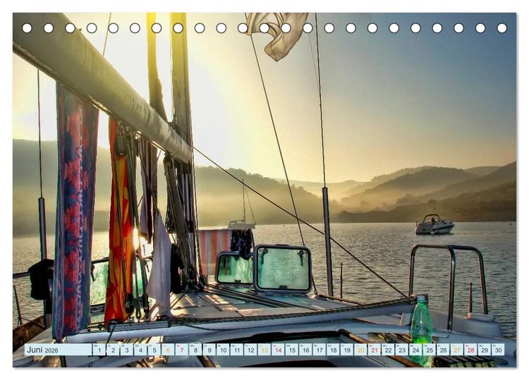 Produktbild: Segelyacht - Freiheit und Abenteuer (Tischkalender 2026 DIN A5 quer), CALVENDO Monatskalender