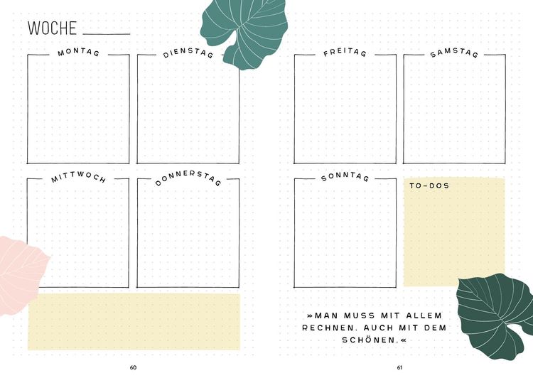 Produktbild: Mein Bullet Journal (Botanical Edition) Besser planen & Tr&auml;ume verwirklichen