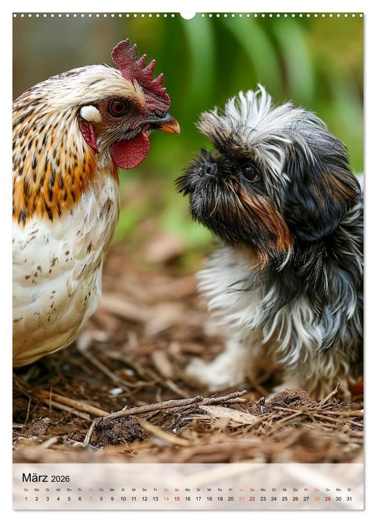 Produktbild: Shih Tzu - immer im Mittelpunkt (Wandkalender 2026 DIN A2 hoch), CALVENDO Monatskalender