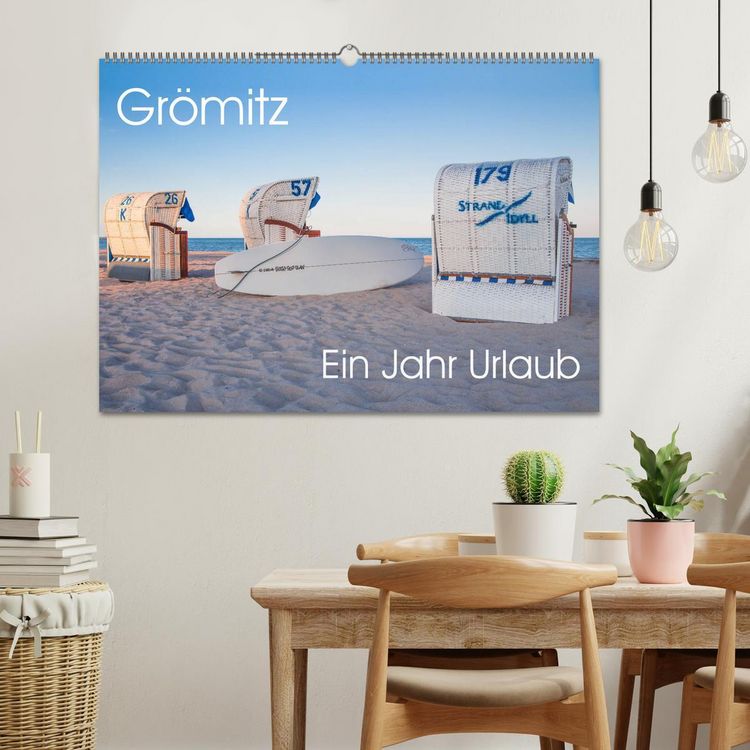 Produktbild: Gr&ouml;mitz - Ein Jahr Urlaub (Wandkalender 2026 DIN A2 quer), CALVENDO Monatskalender