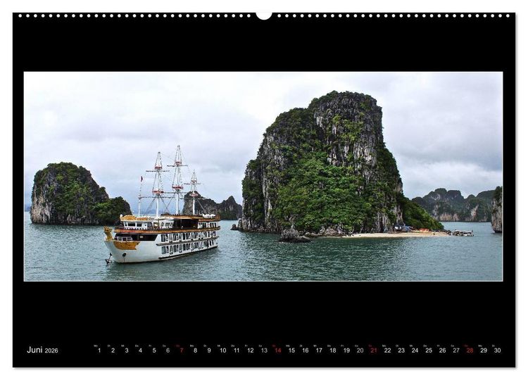 Produktbild: Vietnam &ndash; Land der Kontraste 2026 (hochwertiger Premium Wandkalender 2026 DIN A2 quer), Kunstdruck in Hochglanz