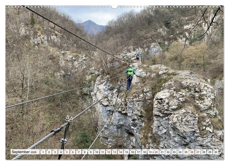 Produktbild: Klettersteige in Norditalien (hochwertiger Premium Wandkalender 2026 DIN A2 quer), Kunstdruck in Hochglanz