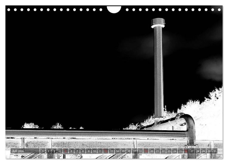Produktbild: Struktur in Stahl (Wandkalender 2026 DIN A4 quer), CALVENDO Monatskalender