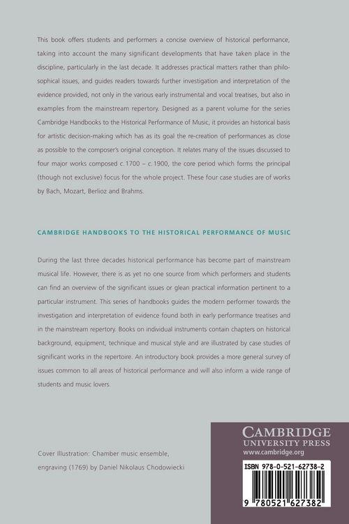 Produktbild: The Historical Performance of Music