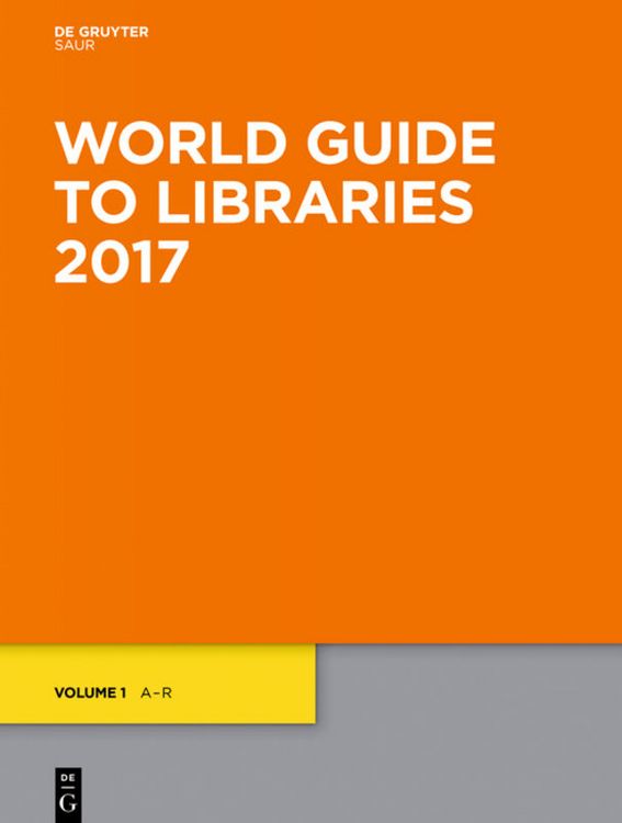 Produktbild: World Guide to Libraries 2017