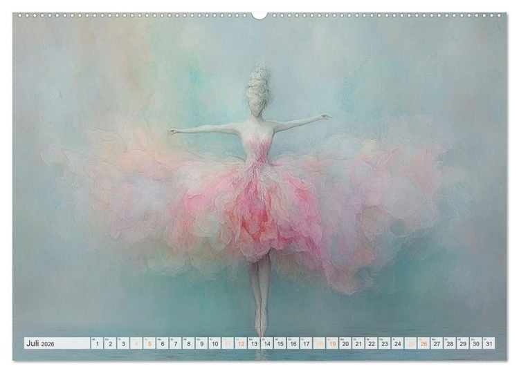 Produktbild: Im Pas de Deux mit der Stille (hochwertiger Premium Wandkalender 2026 DIN A2 quer), Kunstdruck in Hochglanz