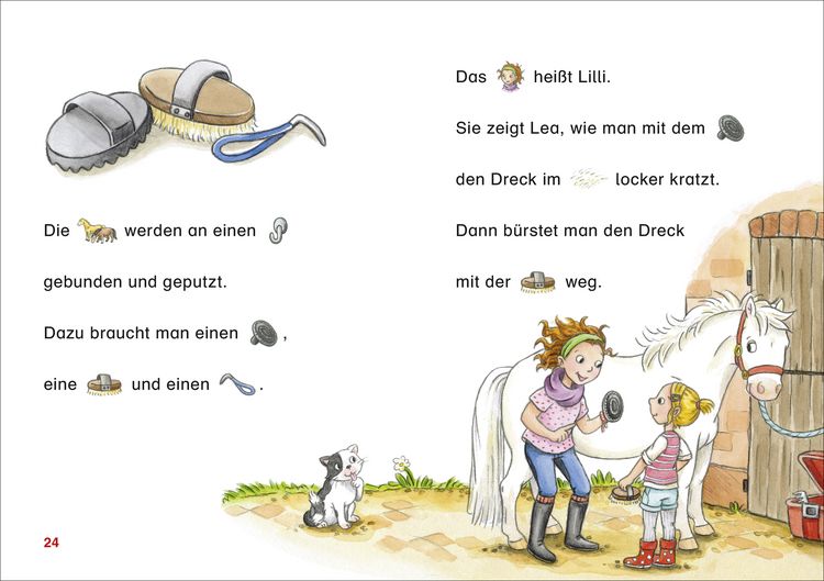 Produktbild: Duden Leseprofi &ndash; Mit Bildern lesen lernen: Ausflug zum Reiterhof, Erstes Lesen