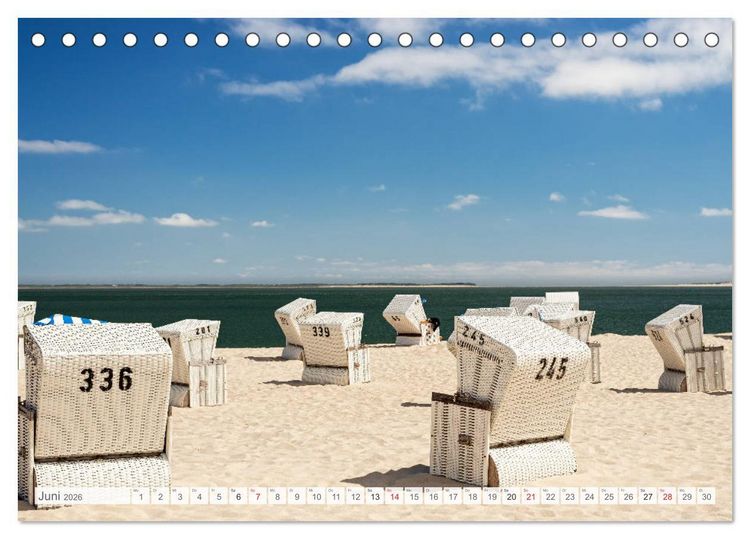 Produktbild: Nordseeperle Sylt (Tischkalender 2026 DIN A5 quer), CALVENDO Monatskalender